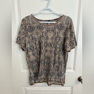 Free People We The Free Snake Print T Shirt XS